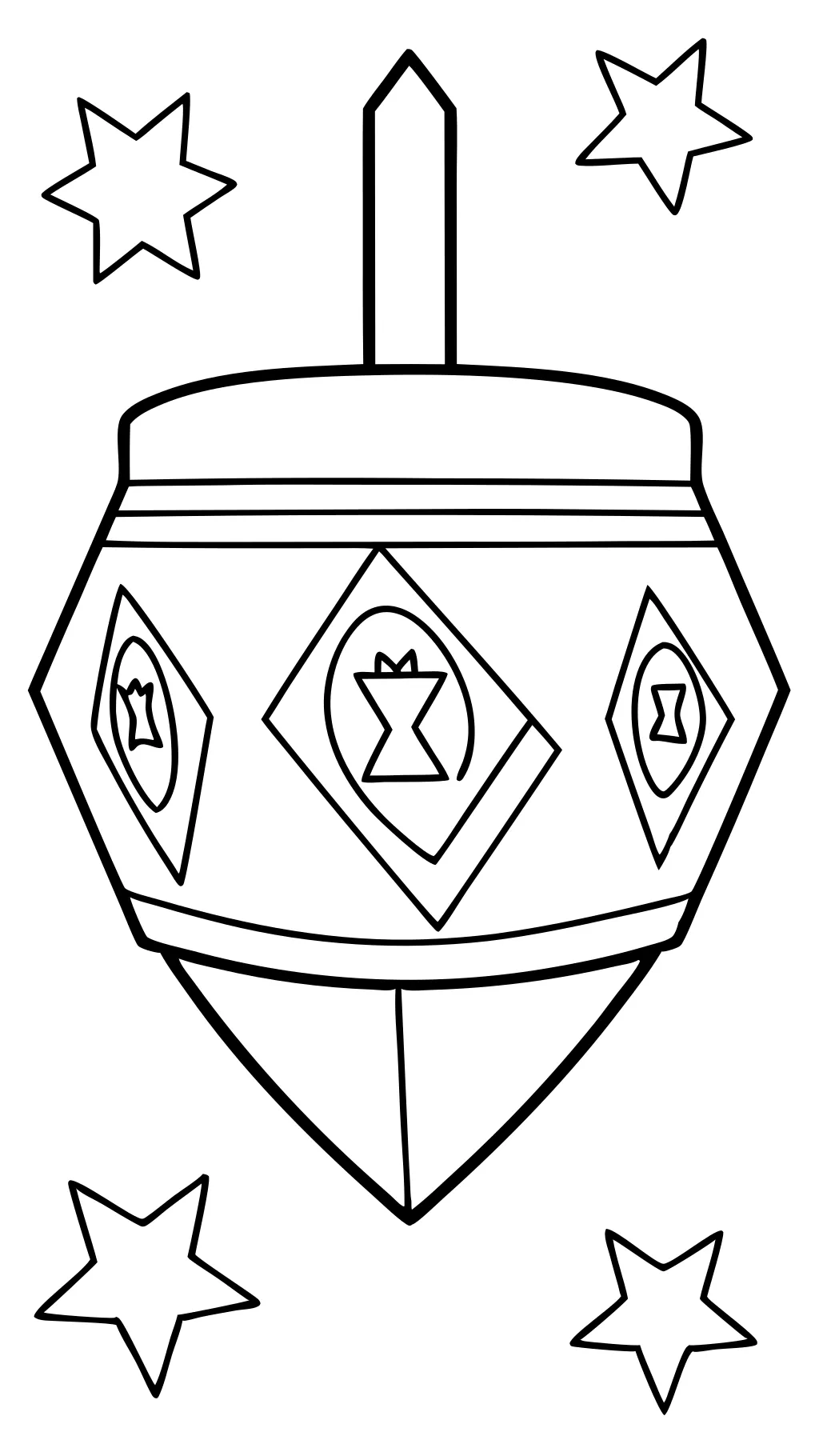 coloriage dreidel